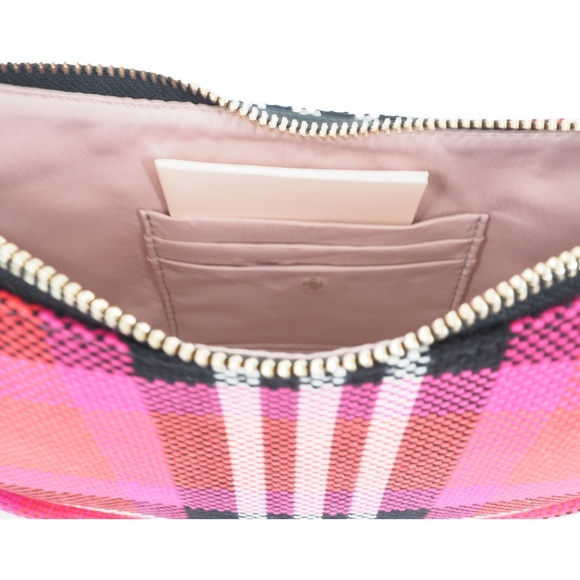 Kate Spade New York Smile Foliage Plaid Small Shoulder Bag & Wallet Set - Picture 5 of 9